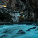 Blagaj e la sorgente della Buna in Bosnia